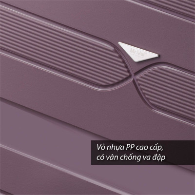 Vali nhựa Mr Vui  VLC211 size 20 inch size xách tay (36 x 24 x 54 cm)