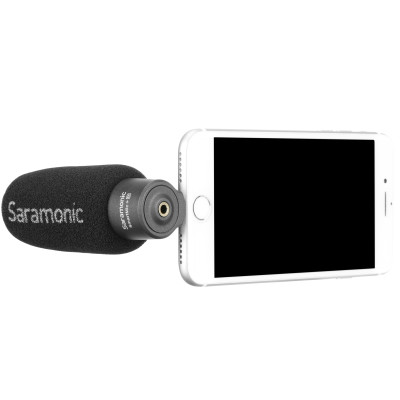 Micro Thu Âm Không Dây Saramonic Smartmic+ Di - Kết Nối Điện Thoại Iphone / Thiết bị IOS - Livestream/ Phỏng Vấn/ Quay Video/ Podcast - Hàng Chính Hãng 