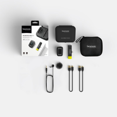 Bộ Micro Thu Âm Không Dây Saramonic Blink500 Pro B3 Cho Điện Thoại Iphone & Thiết Bị Hệ Điều Hành IOS - Livestream/ Phỏng Vấn/ Quay Video - Hàng Chính Hãng