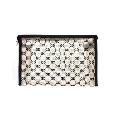 Túi đựng mỹ phẩm cao cấp họa tiết hiện đại Care4u 21.5x8.5x14.5 cm