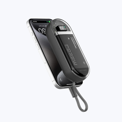 Pin Sạc Dự Phòng Mazer PowerCharge Link 1035 PD35W 10000mAh Có Sẵn 02 Dây Type C Tích Hợp Sạc Nhanh 35W Hàng Chính Hãng