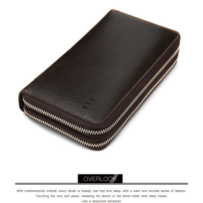 Ví cầm tay nam DA BÒ THẬT  - BEE GEE VNA9028