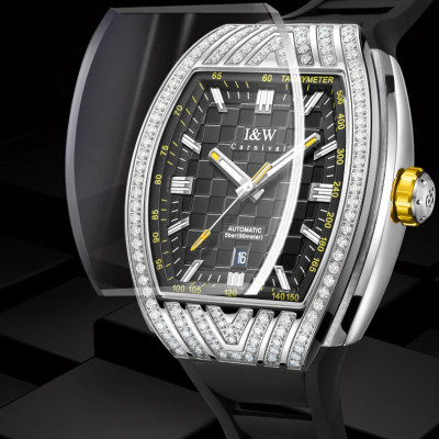 Đồng hồ nam chính hãng IW Carnival IW727G-3 ,kính sapphire,chống xước,chống nước 50m,Bh 24 tháng,máy cơ (automatic)