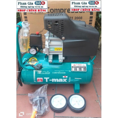 Máy Nén Khí Có Dầu Liền Trục TMAX 3.0 HP 30L, máy nén khí 100% dây đồng