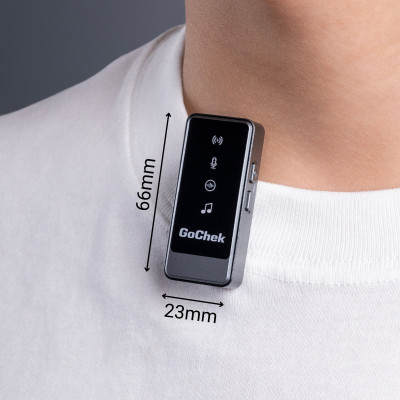 Micro thu âm không dây GoChek Ultra S24, tích hợp 2 chân cắm khi livestream/quay video/ghi âm cho điện thoại/máy tính bảng/PC/Laptop - Hàng chính hãng