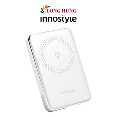 Sạc dự phòng không dây từ tính Innostyle PowerMag Slim PD QC3.0 10000mAh IM20PD - Hàng chính hãng