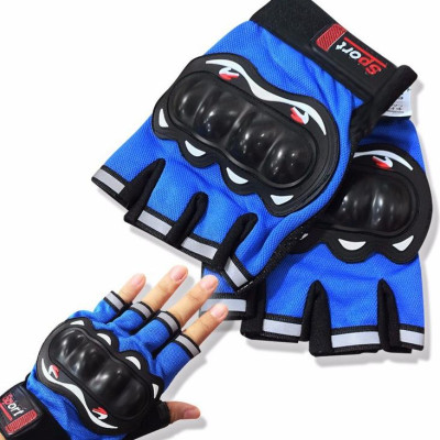 Găng tay/bao tay hở ngón đi phượt, tập Gym có gù bảo hộ