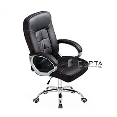 Ghế văn phòng chân xoay lưng cao nệm dày CM4195-P Nội thất Capta