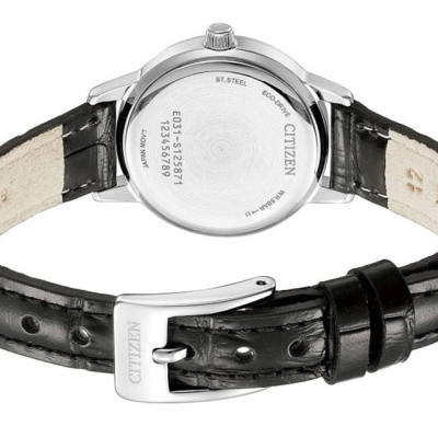 Đồng Hồ Nữ Citizen Dây Da Máy Eco-Drive EM0930-15A - Mặt Trắng
