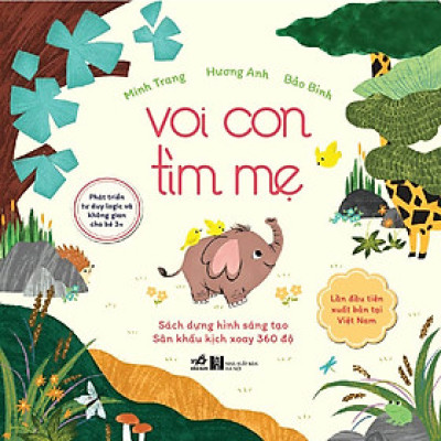 Sách - Voi con tìm mẹ (Bìa cứng) - Nhã Nam Official