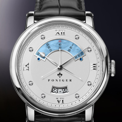 Đồng hồ nam Poniger P719-6 Chính hãng ,Kính sapphire nguyên khối ,chống xước,chống nước 50m,mặt trắng vỏ trăng dây da nâu ( đen) xịn,vỏ máy thép không gỉ 316L,Đồng hồ cơ (Automatic) bảo hành 24 tháng, hàng mới 100%,thiết kế trẻ trung và sang trọng
