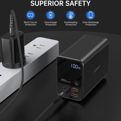 Pin dự phòng Choetech B635 công suất cao 222.5W  dung lượng 27000mAh sạc nhanh màn hình LED hiển thị (hàng chính hãng)