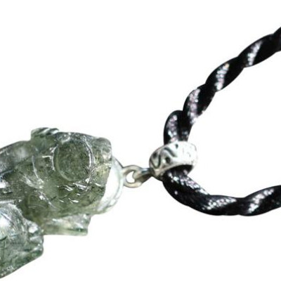 Mặt Dây Chuyền Tỳ Hưu Thạch Anh Tóc Xanh Ngọc Quý Gemstones MD1