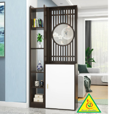 Tủ kệ trang trí kiêm vách ngăn phòng khách , nhà bếp 2VTK19 - Nội thất lắp ráp Viendong Adv