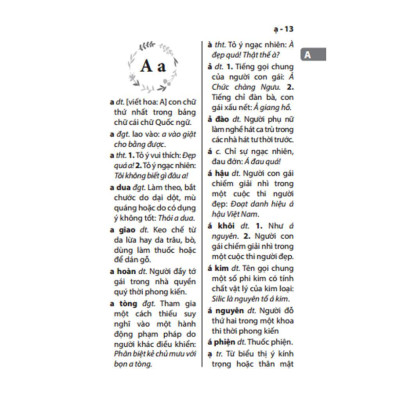 Sách - Từ Điển Tiếng Việt Thông Dụng - Bản Nhỏ - Minh Thắng