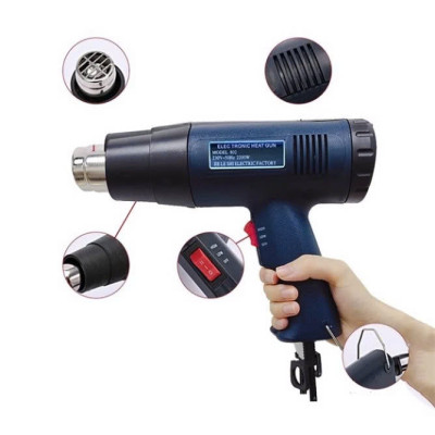 Khò Nhiệt Thổi Hơi Nóng Dán Decal, Màng Co Đa Năng Công Suất Lớn – Uốn Ống Nước Hiệu Quả