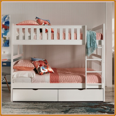 Giường Tầng Unit Có Hộc Kéo (1m2) (Nâu)