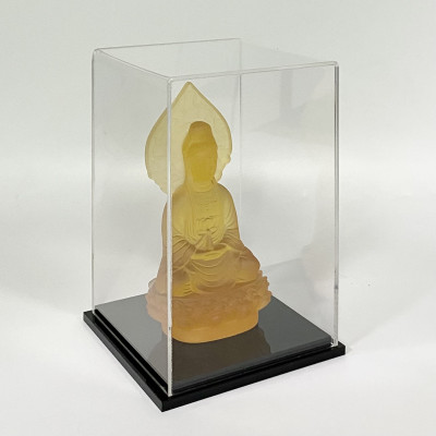 Hộp mica Enter BOX108 15x15x25cm mica dày 2mm, đế đen 5mmx2 chữ nhật đứng, Hộp trưng bày mô hình, Hộp mica trong chống bụi