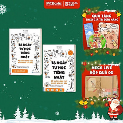 Sách - 28 Ngày Tự Học Tiếng Nhật Dành Cho Người Mới Bắt Đầu - Combo 2 Cuốn - MCBooks