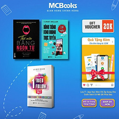 Sách - Cách Để Đạt 1 Triệu Follow Chỉ Trong 30 Ngày + Thôi Miên Bằng Ngôn Từ + Hành Trình Kinh Doanh Trực Tuyến 28 Ngày