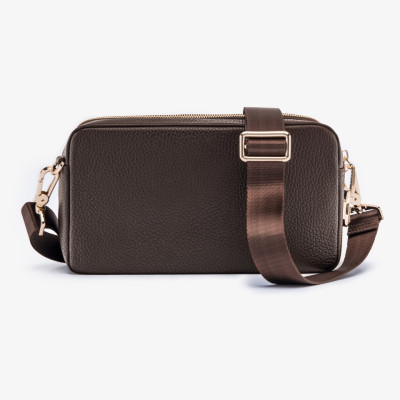 Ví Da Cầm Tay Clutch Nam Chính Hãng GENCE RB09 Da Bò Khóa Vân Tay Cao Cấp Màu Nâu