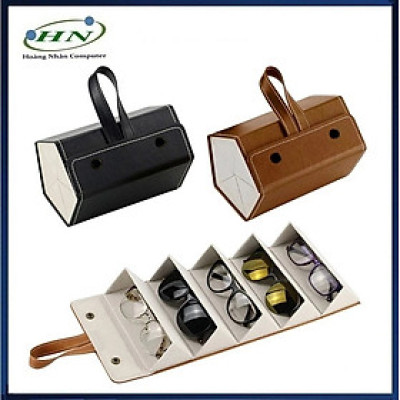 HỘP ĐỰNG MẮT KÍNH 5 NGĂN GẤP GỌN DU LỊCH - HN - MÀU NGẪU NHIÊN