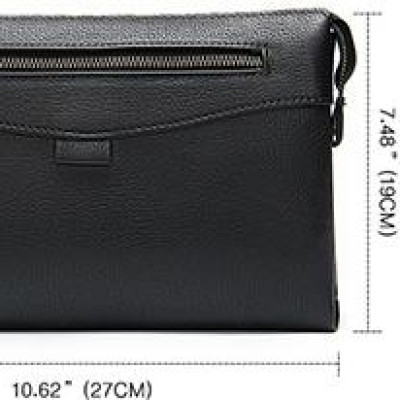 Clutch da bò thật cao cấp BAOHA LEATHER BHM8986 Ví da cầm tay cao cấp.