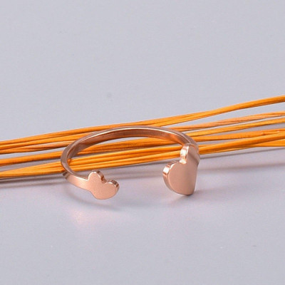 Nhẫn nữ - Nhẫn titan nữ thời trang cao cấp kiểu trái tim hở thép không gỉ titanium trangsucpt 3 màu sắc NNUT37