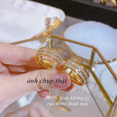 Nhẫn Titan PT Jewelry & Accessories N21 Women Nữ không đen không gỉ - Cao Su chiếc trang sứ
