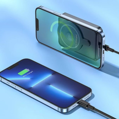 Pin sạc dự phòng sạc nhanh không dây PD 20W 10.000mah, sạc 3 trong 1 sạc cho điện thoại, tai nghe, đồng hồ thông mình, chất liệu chống cháy nổ - Hàng nhập khẩu