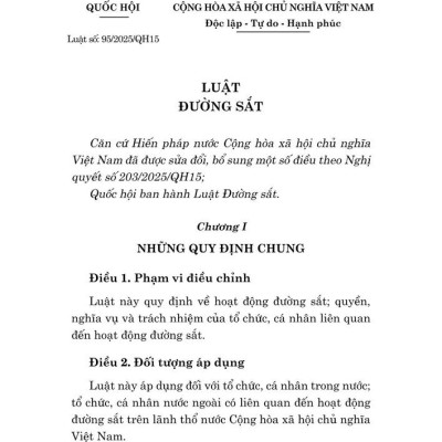 Luật Đường sắt năm 2025