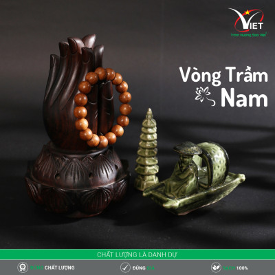 Vòng Trầm Thiên Nhiên - Màu Chocolate Độc Đáo - Mẫu Nam