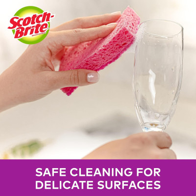 Miếng cước rửa chén có mút không trầy xước 115x70mm Scotch-Brite 3M SB-CRH-G1 - Lấy sạch vết bẩn, an toàn nồi chảo, rửa sạch nhanh chóng