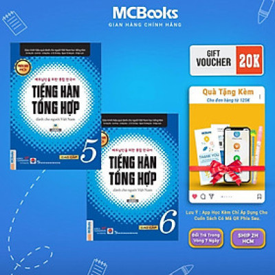 Sách - Tiếng Hàn Tổng Hợp Dành Cho Người Việt Nam - Cao Cấp 5 Và 6 - Bản Đen Trắng - MCBooks