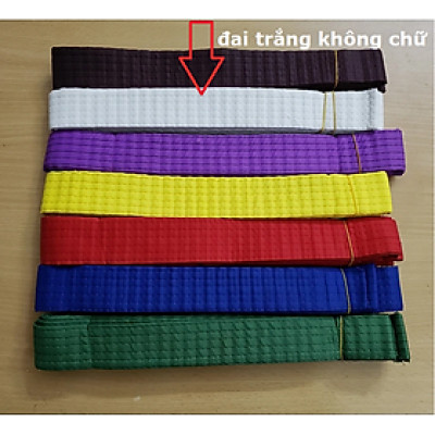 Đai võ karate - đai taekwondo, đai judo trơn không thêu chữ