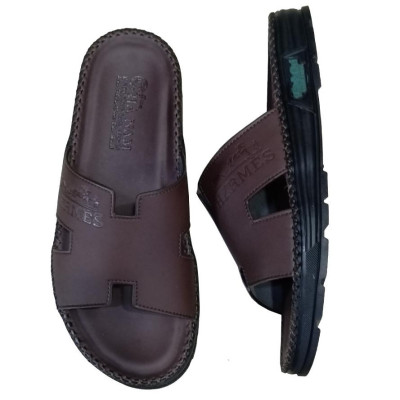 Dép Nam Da Bò HA NAM Đế Siêu Nhẹ Khâu Chỉ Toàn Bộ DNA22041