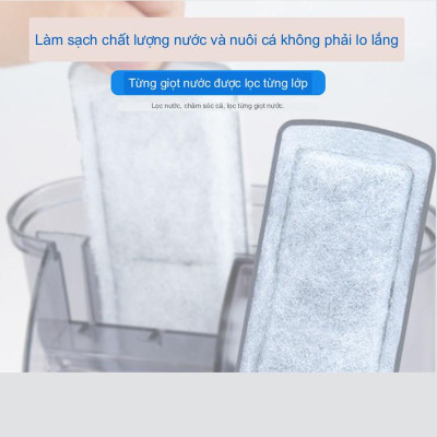 Bông Lọc Bể Cá Than Hoạt Tính 2IN1 | Dùng Cho Máy Lọc Thác Nước Siêu Sạch