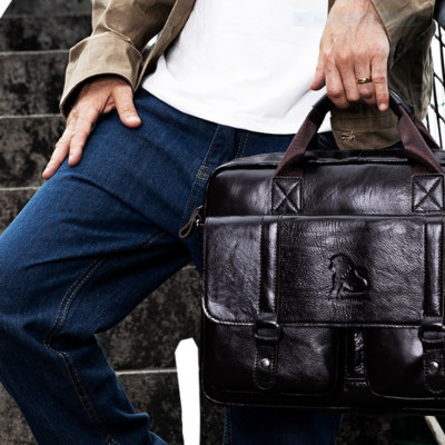 Túi xách da bò nam công sở cao cấp phong cách châu âu