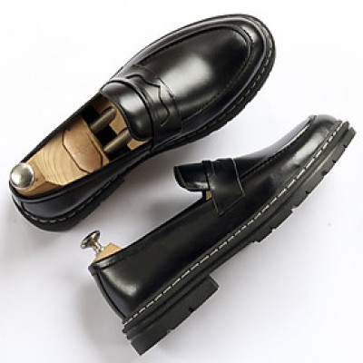 Giày Tây Nam Không Dây Da Mềm Đế Khâu Mã GC01