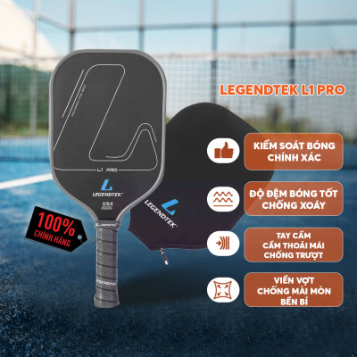 Vợt Pickleball Legendtek L1 Pro Cao Cấp - Hồng - Lõi Poly Siêu Nhẹ, Mặt Carbon Cường Lực, Kiểm Soát Toàn Diện