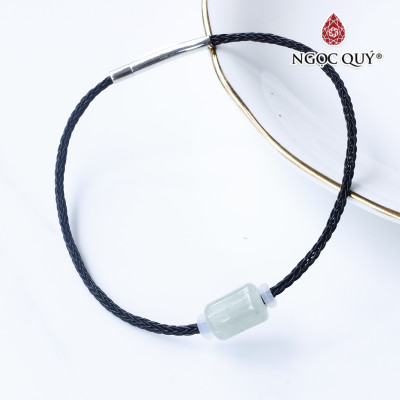 Vòng dây thép đá thạch anh dâu xanh aventurine mệnh hỏa, mộc - Ngọc Quý Gemstones