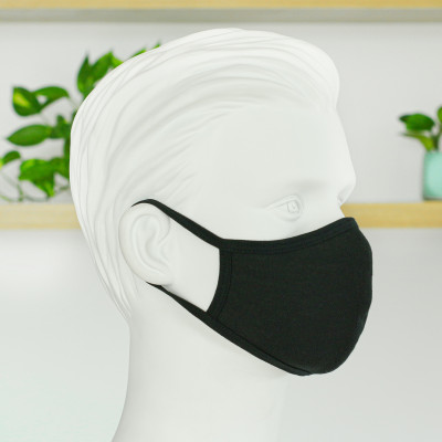 Set 3 khẩu trang vải nam - nữ - trẻ em kháng khuẩn cao cấp NEQI FACEMASK Đức, màu đen thời trang, lọc 98% bụi mịn