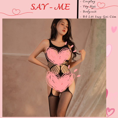 Bộ Bodysuit Lưới Toàn Thân Xẻ Đáy Táo Bạo, Tôn Dáng Tối Đa Và Khơi Gợi Sự Quyến Rũ Tự Nhiên C043