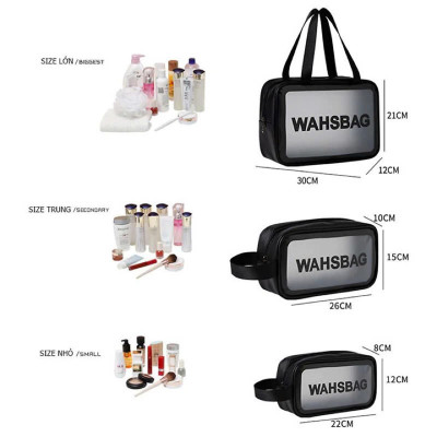 Set 3 Túi Đựng Mỹ Phẩm Chống Thấm Nước - Túi Trang Điểm Du Lịch Siêu Sang, Tiện Lợi - HÀNG CHÍNH HÃNG MINIIN