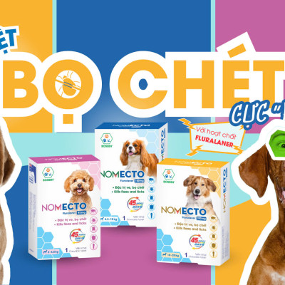 BOSSEN - Viên nhai NOMECTO Diệt Ve Rận, Bọ Chét, Ghẻ DEMODEX cho Chó