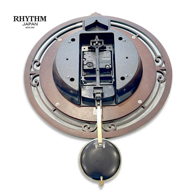 Đồng hồ treo tường Nhật Bản Rhythm CMP542NR06 Kt 28.5 x 38.0 x 5.5cm, 620g Vỏ gỗ. Dùng Pin.