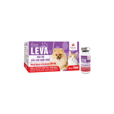 Dung Dịch five LEVA Trị Các Loại Giun Tròn Cho Thú Cưng - Fivevet