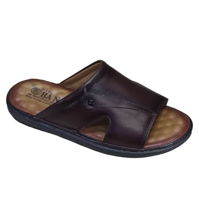 Dép Nam Quai Ngang HÀ NAM Da Bò Thật Cao Cấp DNA2202