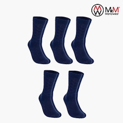Hộp 5 đôi tất vớ đi giày tây nam công sở cổ cao MRM Manlywear, sợi cotton organic cao cấp thoáng khí, chống hôi chân