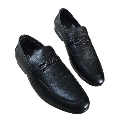 Giày Tây  Nam Không Dây Da Bò Thật Màu Đen Chính Hãng Trường Hải GT270